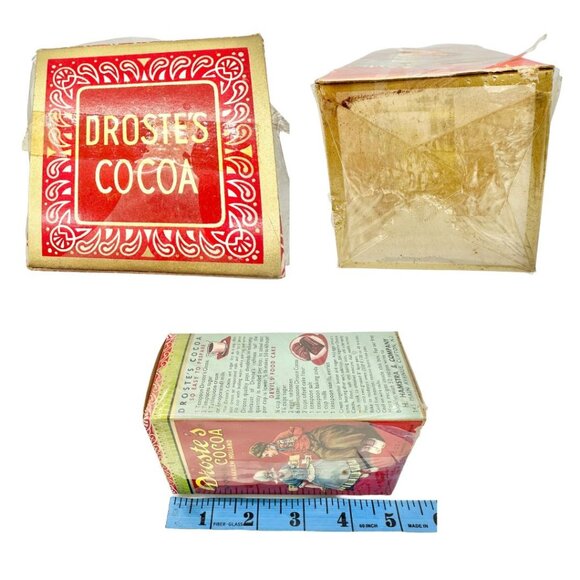 Vintage Droste Chocolates Set Of 7 Chocolate Tins and Boxes Holland Collectibles - Picture 8 of 8